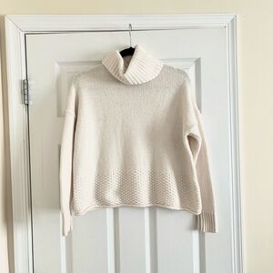 Madewell Sadler Turtleneck Wool Blend Sweater